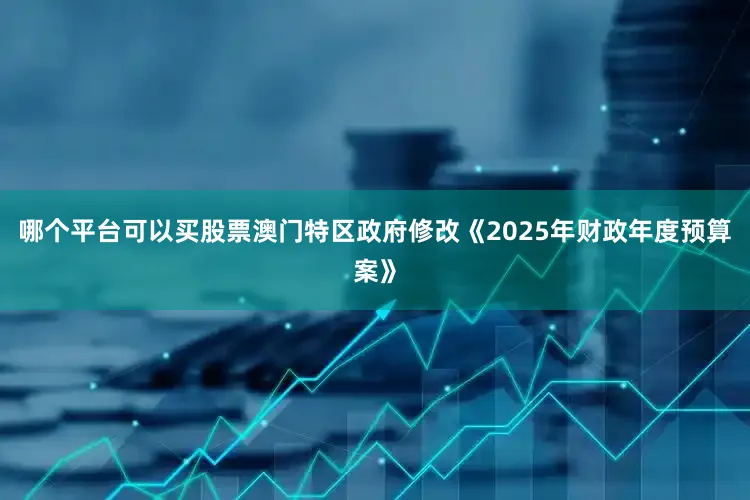 哪个平台可以买股票澳门特区政府修改《2025年财政年度预算案》